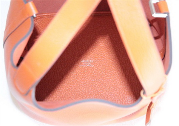 Fake & Replica Hermes Picotin Double Shoulder Bag Orange 509060 - Click Image to Close